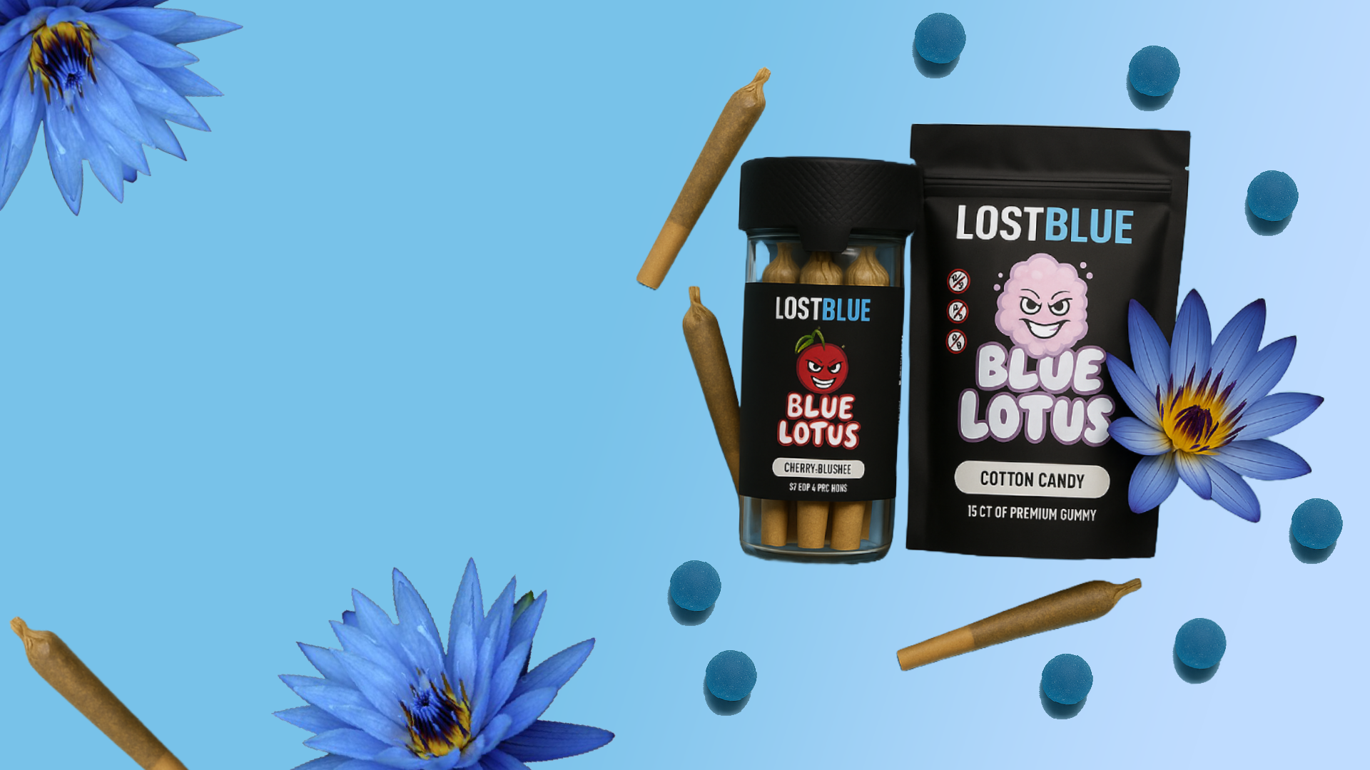 Lost Blue Background